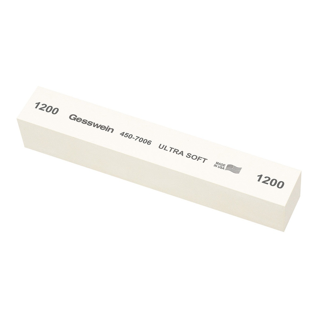 [450-7106] Gesswein® Ultra-Soft Stones - 1" x 1" x 6", 120 Grit  (Pkg. of 6)