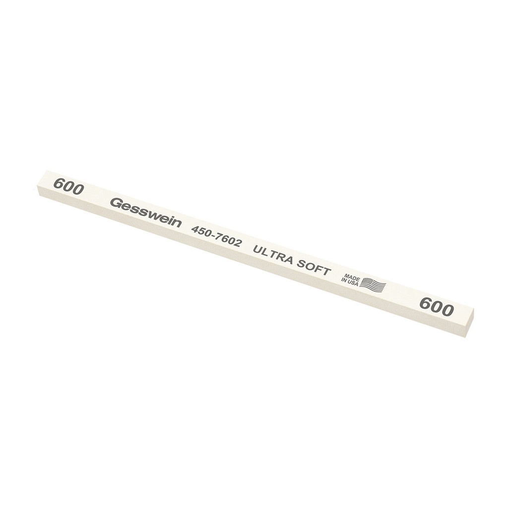 Gesswein® Ultra-Soft Stones - 1/4" x 1/4" x 6", 220 Grit  (Pkg. of 12)