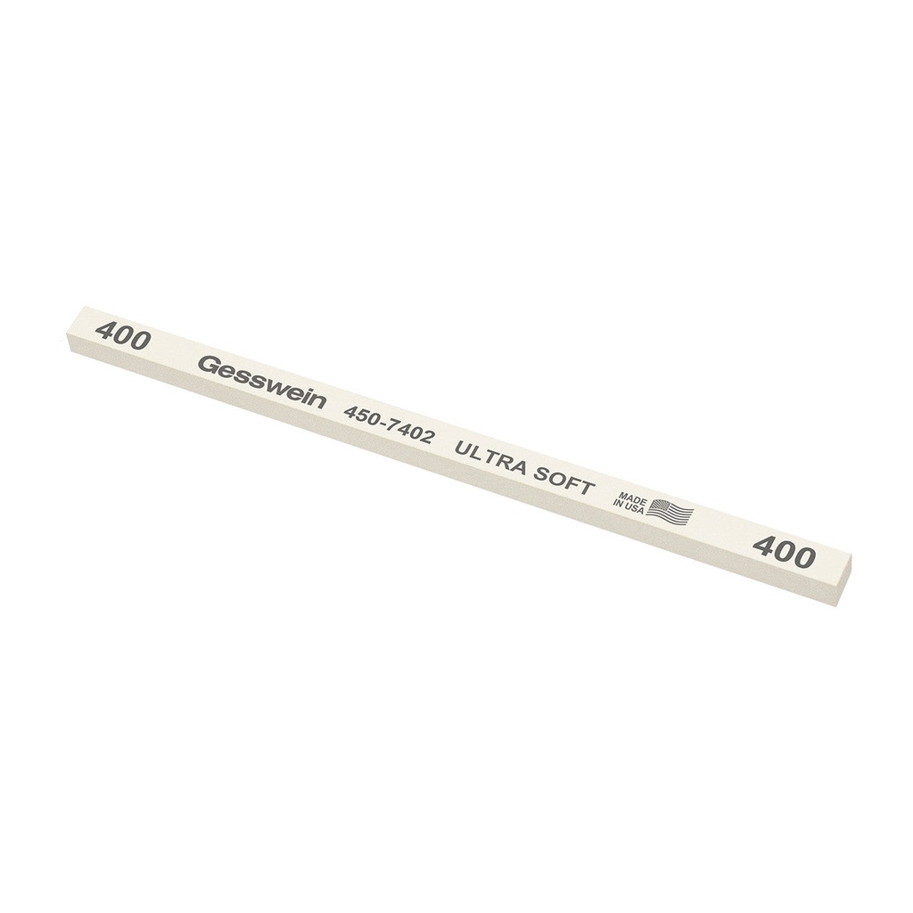 Gesswein® Ultra-Soft Stones - 1/4" x 1/4" x 6", 320 Grit  (Pkg. of 12)