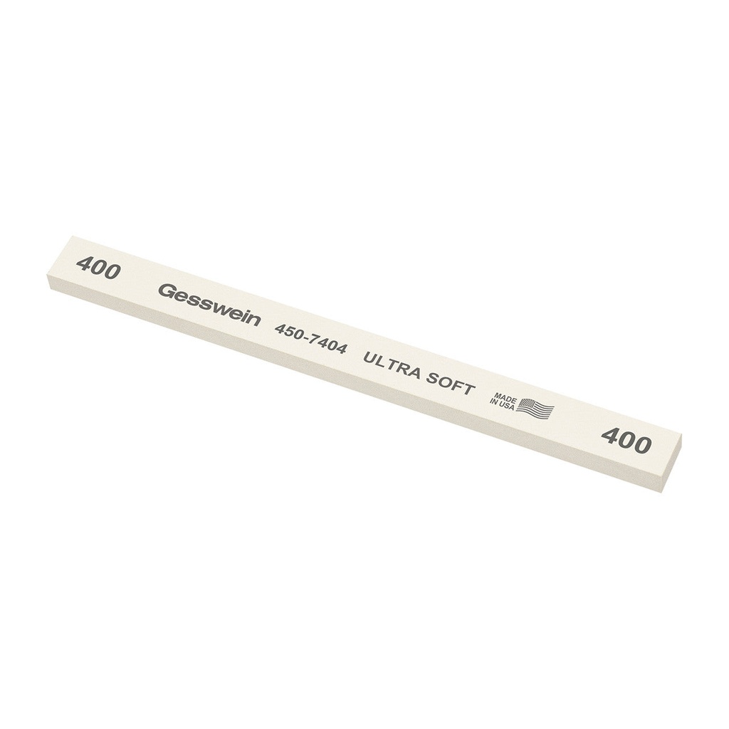 [450-7304] Gesswein® Ultra-Soft Stones - 1/2" x 1/4" x 6", 320 Grit  (Pkg. of 12)