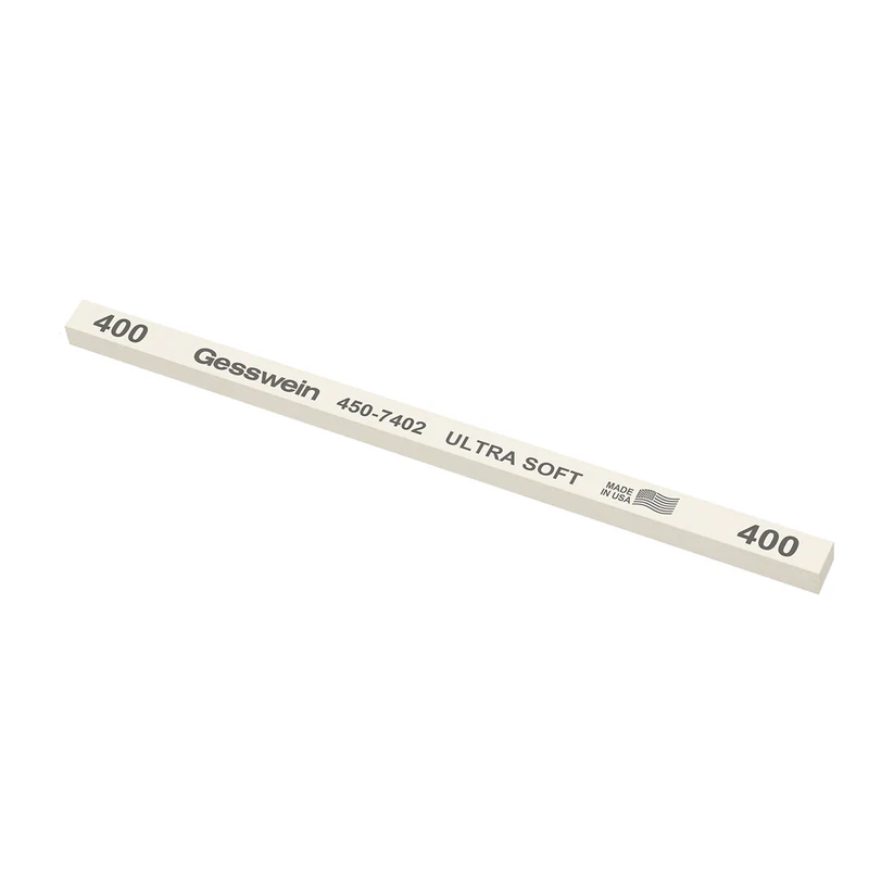 Gesswein® Ultra-Soft Stones - 1/4" x 1/4" x 6", 400 Grit  (Pkg. of 12)