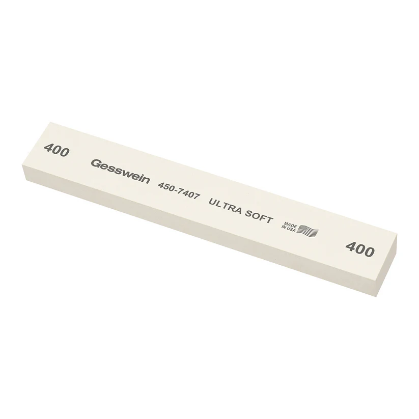 Gesswein® Ultra-Soft Stones - 1" x 1/2" 6", 400 Grit  (Pkg. of 6)
