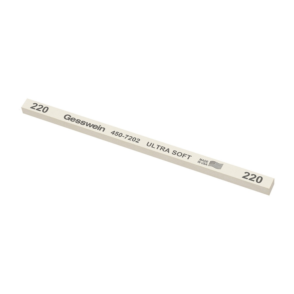 Gesswein® Ultra-Soft Stones - 1/4" x 1/4" x 6", 600 Grit  (Pkg. of 12)
