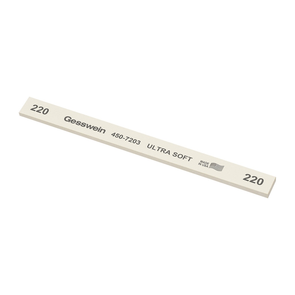 Gesswein® Ultra-Soft Stones - 1/2" x 1/8" x 6", 600 Grit  (Pkg. of 12)