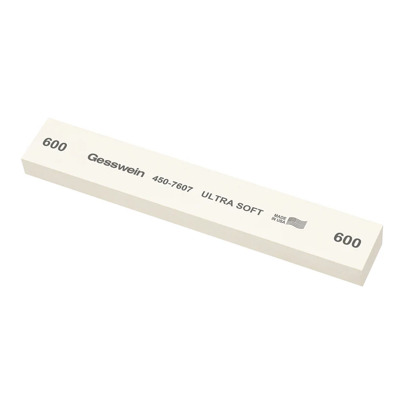 Gesswein® Ultra-Soft Stones - 1" x 1/2" x 6", 600 Grit  (Pkg. of 6)