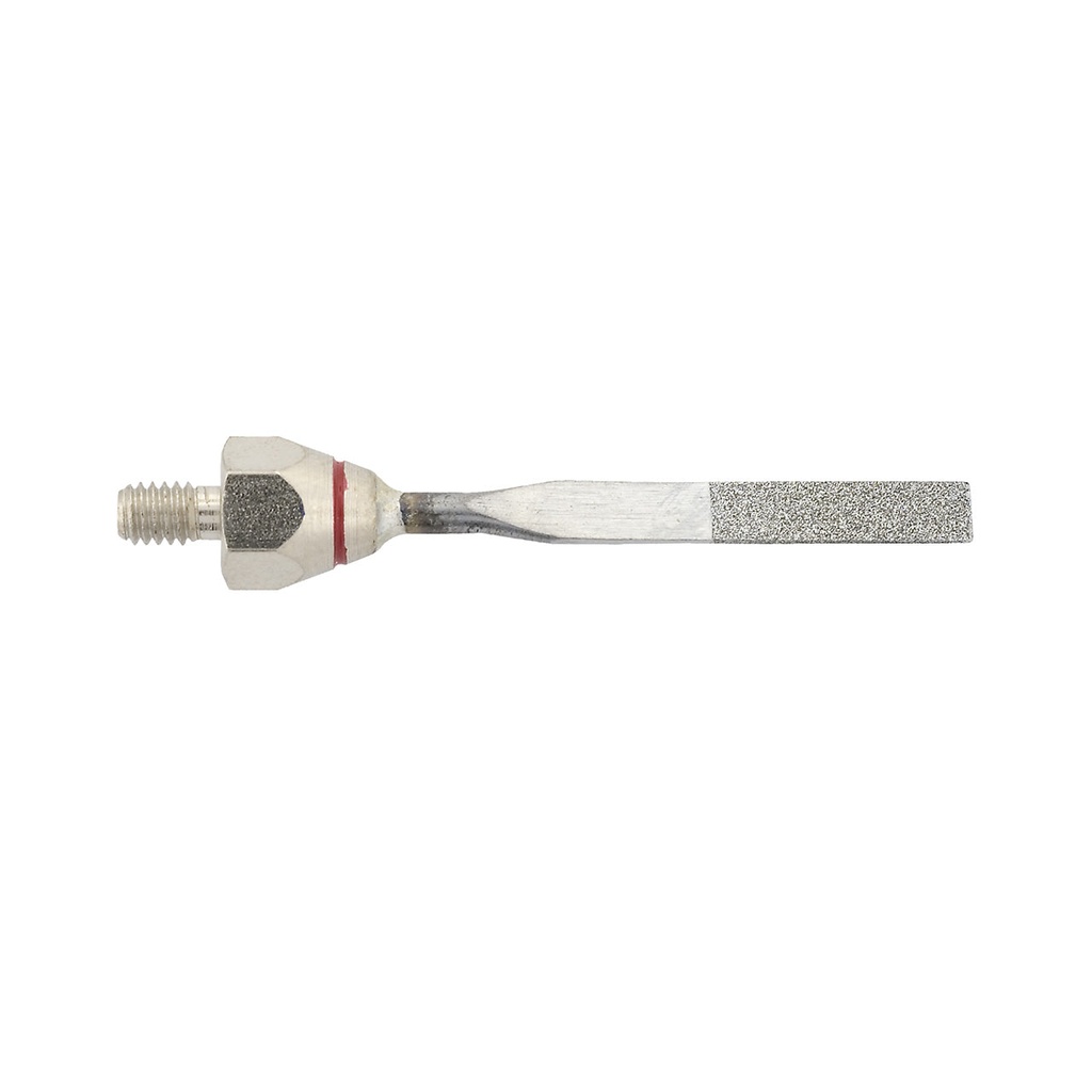 [508-3364] Mounted Diamond Files - Chisel 4x 0.8>0.5 x15, 320 grit