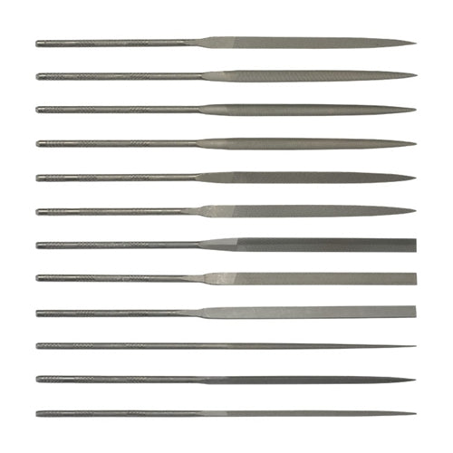 Grobet USA® 16cm Cut 2 Swiss Pattern Needle File Set