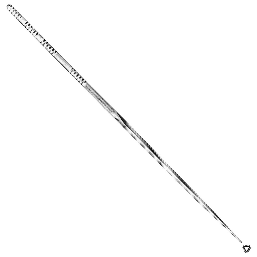 Grobet USA® Three-Square 10cm Cut 2 Swiss Pattern Needle File
