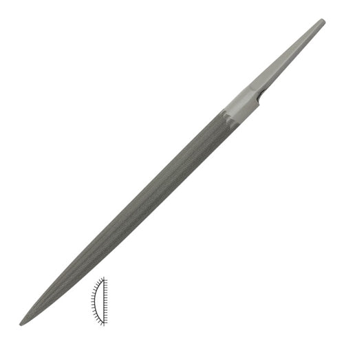 Grobet USA® Half-Round 8" Cut 00 Swiss Pattern Precision File