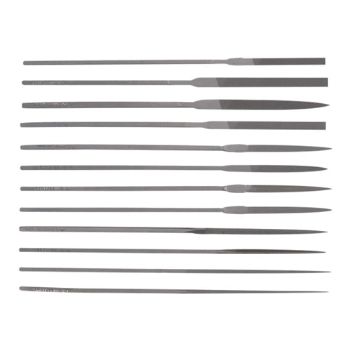 [725-2004] Swiss Pattern Cut 4 Escapement File Set of 12