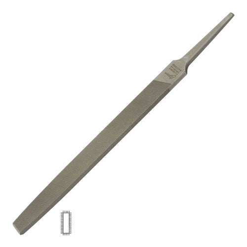 Grobet USA® American Pattern Files - Flat (End Tapered) - 6" Second Cut