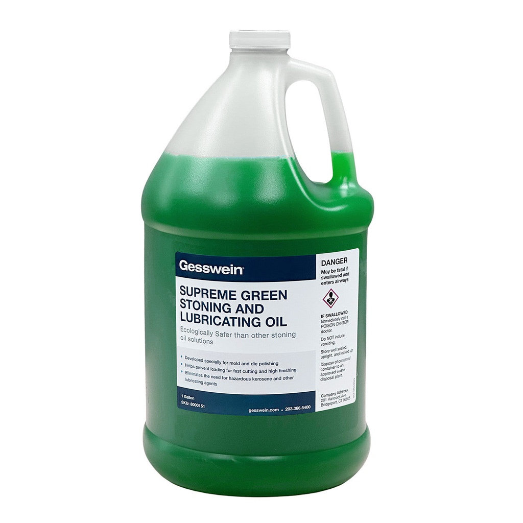[800-0151] Supreme Green Stoning Oil - 1 Gallon