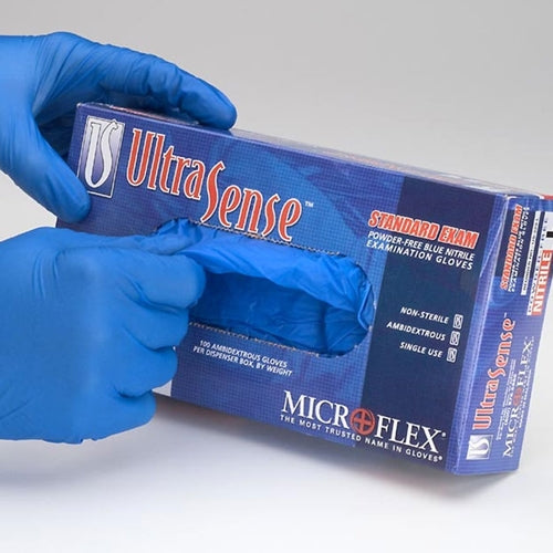 [805-1072] MicroFlex UltraSense Latex-Free Gloves - Small (Box of 100)