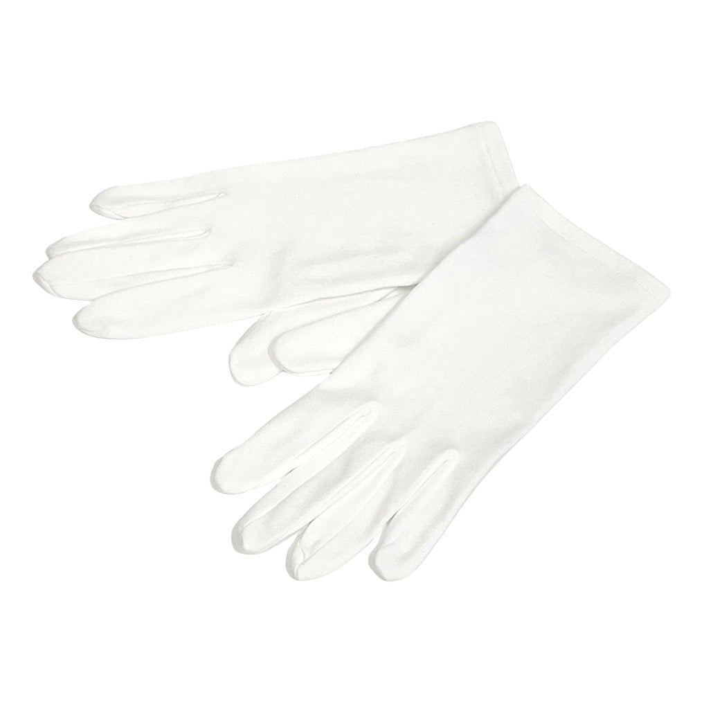 [805-1084] Microfiber White Gloves - Medium (1 pair)