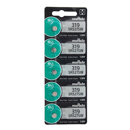 Sony® Murata Silver Oxide Watch Batteries - 319  (Pkg. of 5)