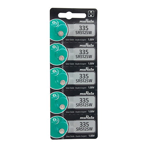 Sony® Murata Silver Oxide Watch Batteries - 335  (Pkg. of 5)