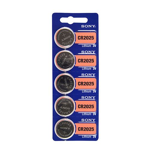 [808-3031] Sony® Murata Lithium Watch Batteries - CR2025 (Pkg. of 5)