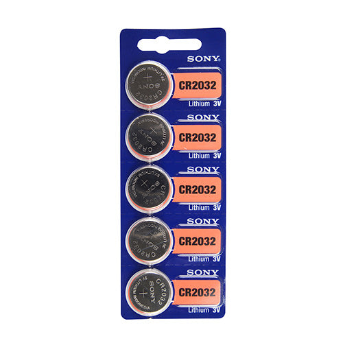 [808-3032] Sony® Murata Lithium Watch Batteries - CR2032 (Pkg. of 5)