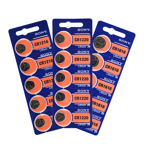 [808-3037] Sony® Murata Lithium Watch Batteries - CR1220 (Pkg. of 5)