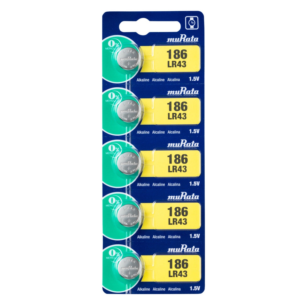 [808-3044] Sony® Murata Batteries - LR43 (Pkg. of 5)