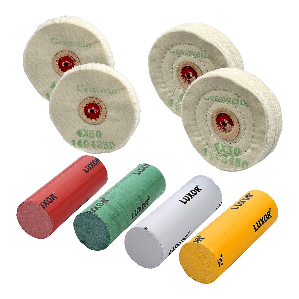 [810-0046] Luxor® Polishing Set with 4" Buffs