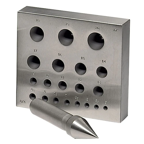 [815-2055] Round 28° Bezel Block & Punch Set