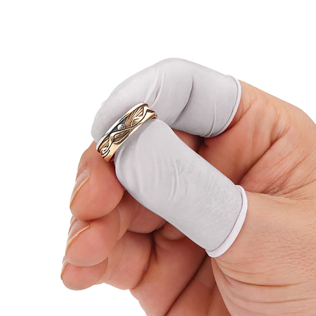 Medium White Latex Finger Cots (10 Gross Box)