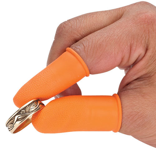 [816-0270] Latex Finger Cots, No-Slip Grip (Pkg. of 10) - Small