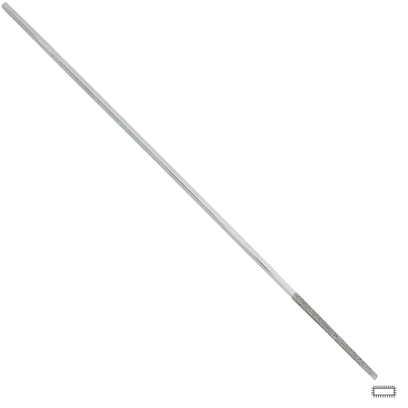 Gesswein® 2mm #240 Grit Tapered Diamond Hand File 4 Sides Plated