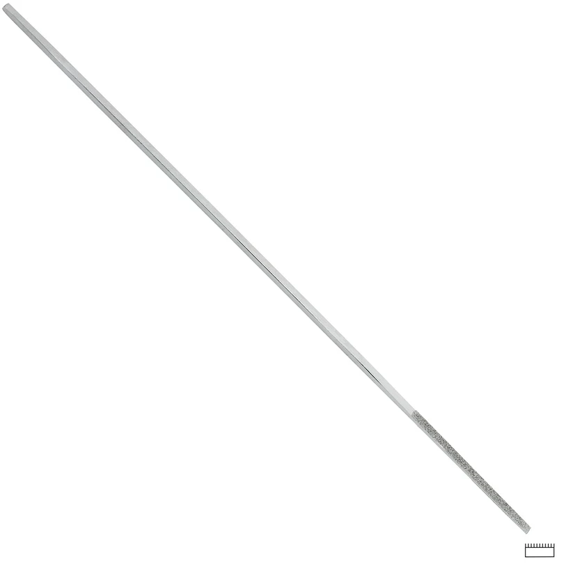 Gesswein® 2mm #240 Grit Tapered Diamond Hand File 1 Side Plated