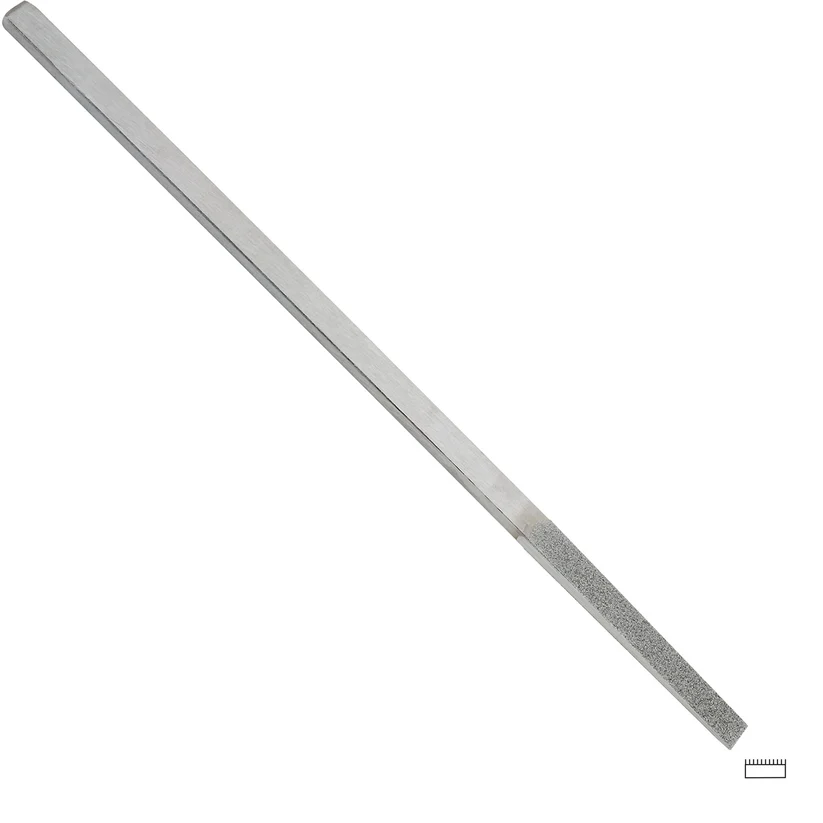 Gesswein® 8mm #120 Grit Tapered Diamond Hand File 1 Side Plated