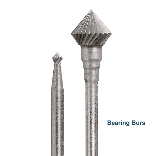 Jewelers Carbide Burs, 3/32" Shank - Bearing 4 (1.50mm)