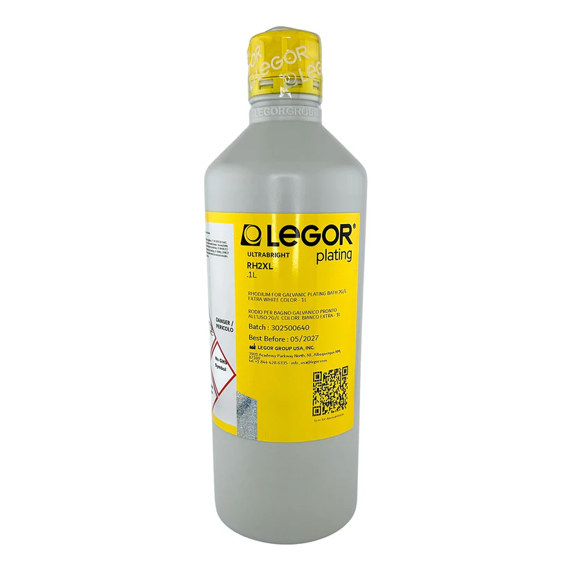 [210-0812] Legor® XL White Rhodium Bath 2 Grams - RH2XL - 1 Liter