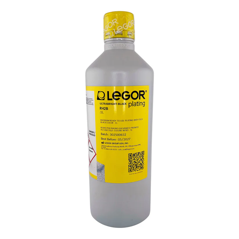 [210-0822] Legor® Black Rhodium Bath 2 Grams - RH2B - 1 Liter