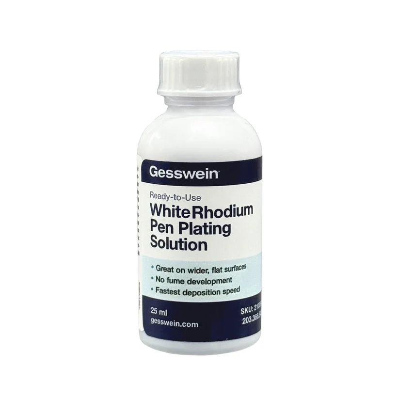 [210-0830] Gesswein® Ready to Use White Rhodium Pen Plating Solution 25ml