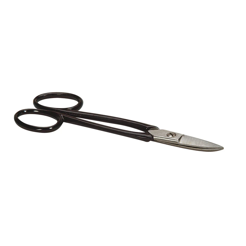 [819-0200] Lightweight Metal Snips - Curved Blades, Looped Handle