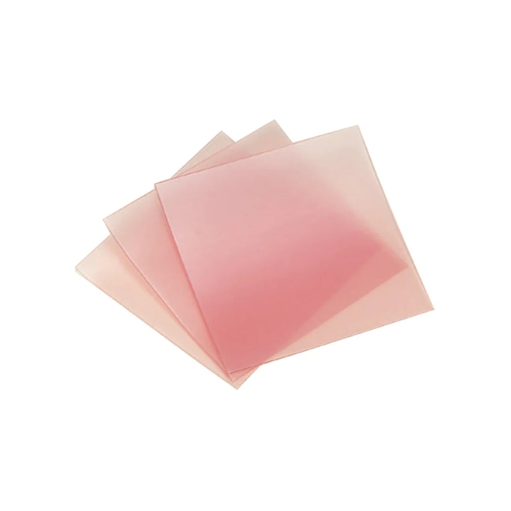 Sheet Wax, Pink/Soft 4" X 4" (24 Gauge)