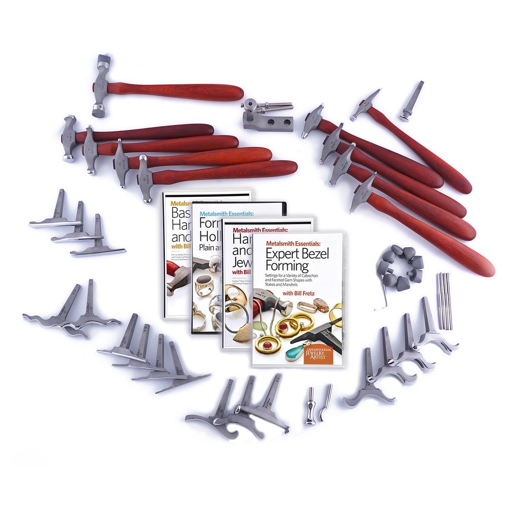 [821-8426] Fretz JA-6 Bezels, Rings, Pendants and Bracelets Tools and 4 DVDs Set