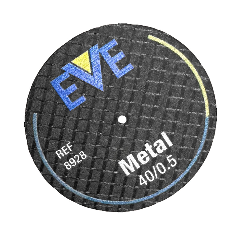 [845-0424] EVE® Fiber Discs - Aluminum Oxide, 40 x 0.5mm (Pkg. of 10)