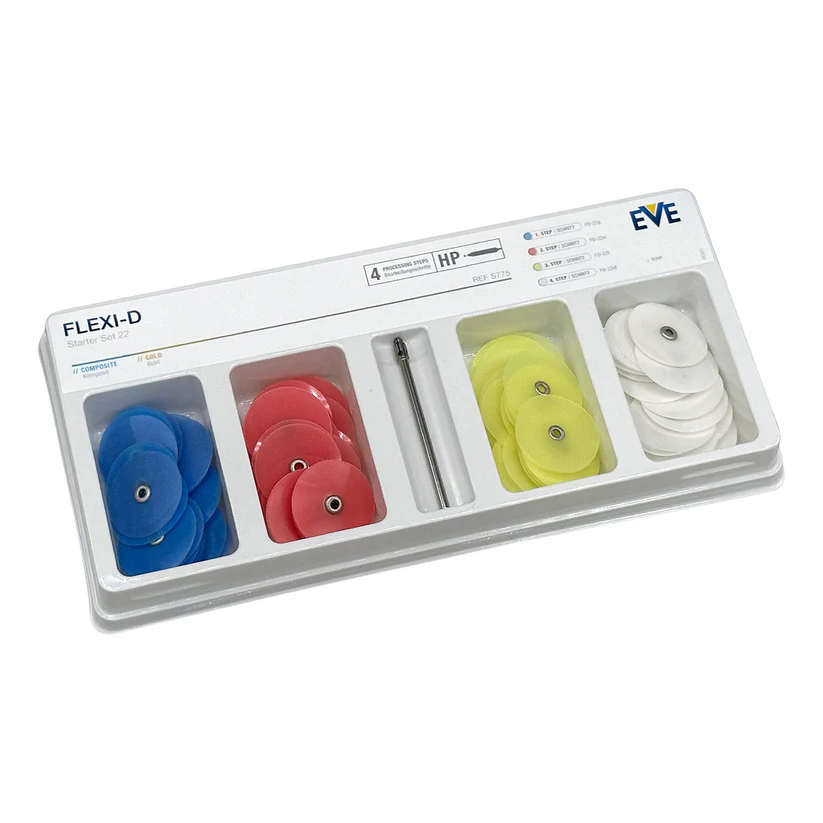 [845-2406] EVE® Pop-on Plastic Back Sanding Discs Starter Set-7/8" (Set of 101)