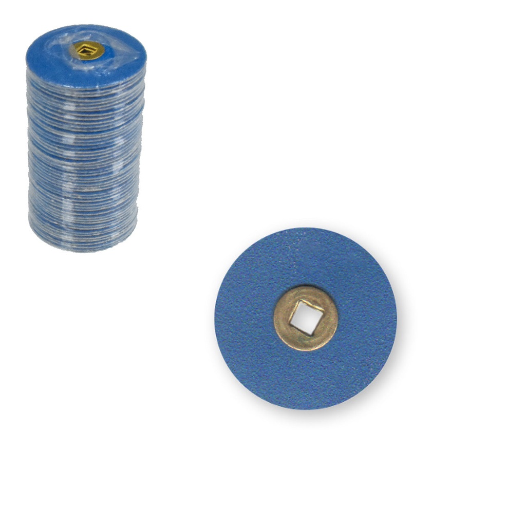 Snap-on Blue Zirconia Discs - Medium, 5/8" (50)