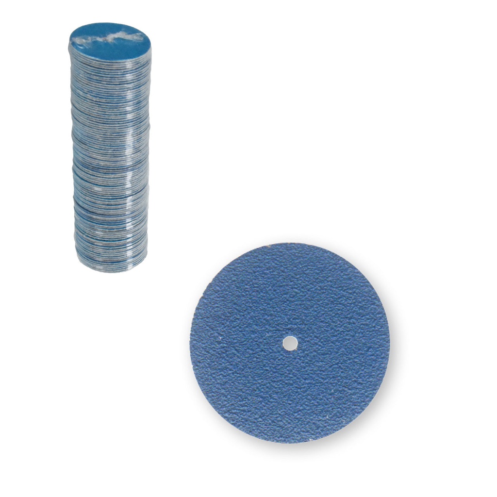 Pin Hole Blue Zirconia Discs  - Coarse, 7/8" (100)