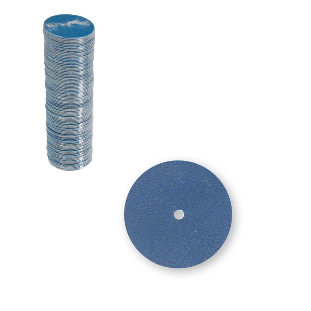 Pin Hole Blue Zirconia Discs - Fine, 5/8" (100)