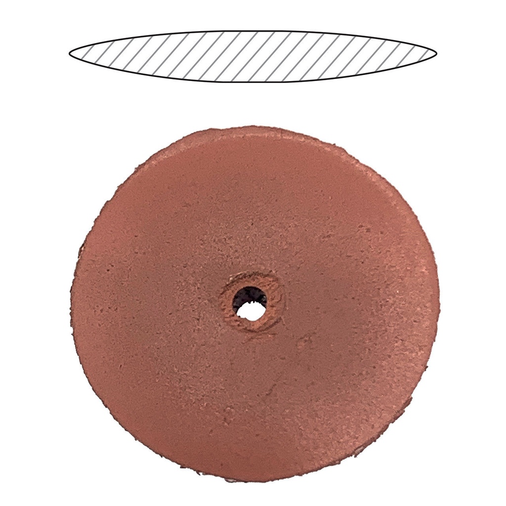 [845-4002] Cratex® 2P, 5/8"x3/32" Pumice, Small Knife-Edge Wheels - Box of 100