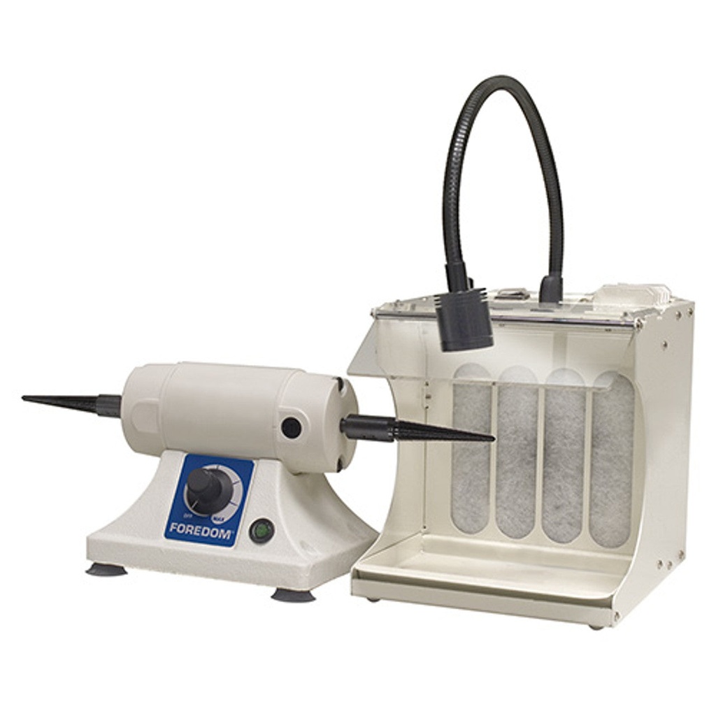 [850-0644] Foredom® Polishing BL-1A Bench Lathe with Filter Hood