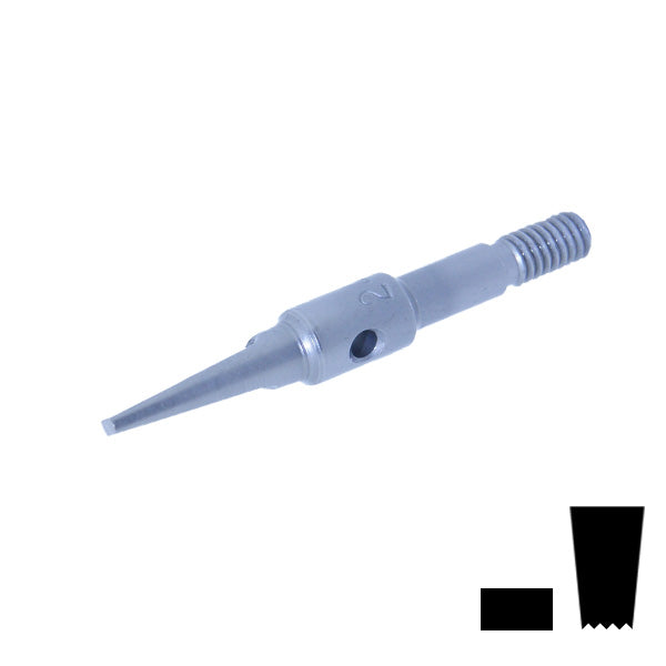 [850-3730] Badeco Swiss Hammer Handpiece - 1.2x2.5mm Grooved Tip