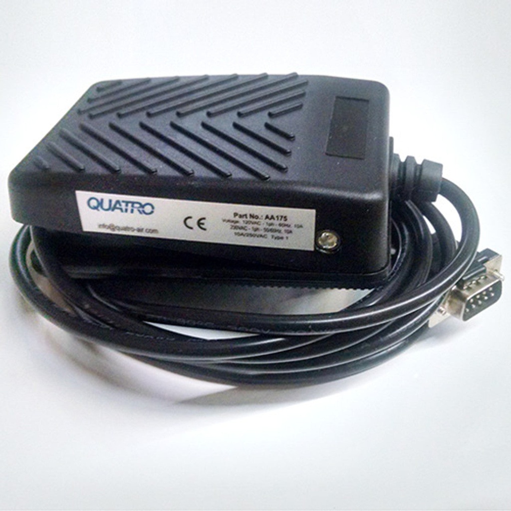 Quatro Remote Foot Pedal For 1-Station DB9 Connector