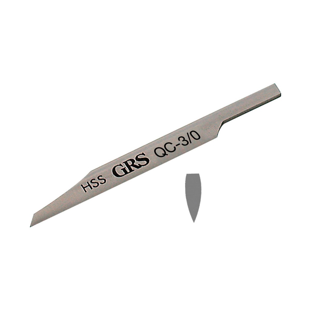 GRS® QC Gravers - Point Onglette, #3/0
